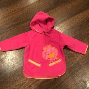 2002 Y2k pink Elmo fleece hoodie - 18m